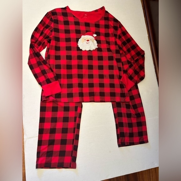 Tebbis women’s Christmas red & black Holiday pajamas 2 pc set. Sz-L V20 - Picture 4 of 13